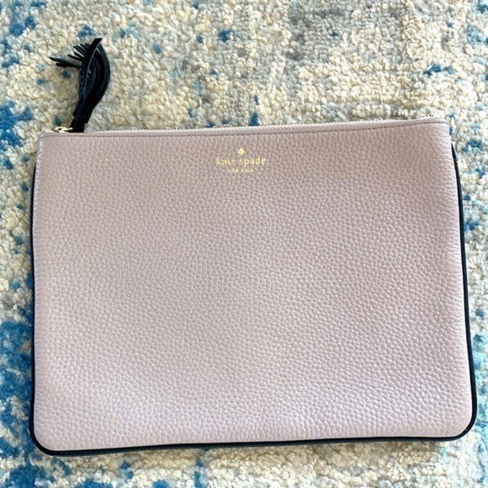Kate Spade tan wristlet